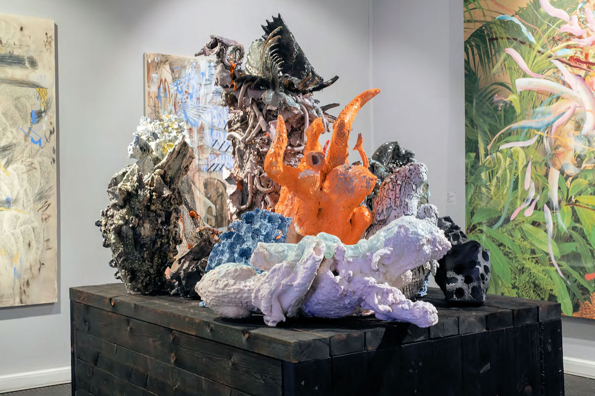 Photo : Sculptural group «Tint of Virtue. Hunting Scene», 2020 Exhibition