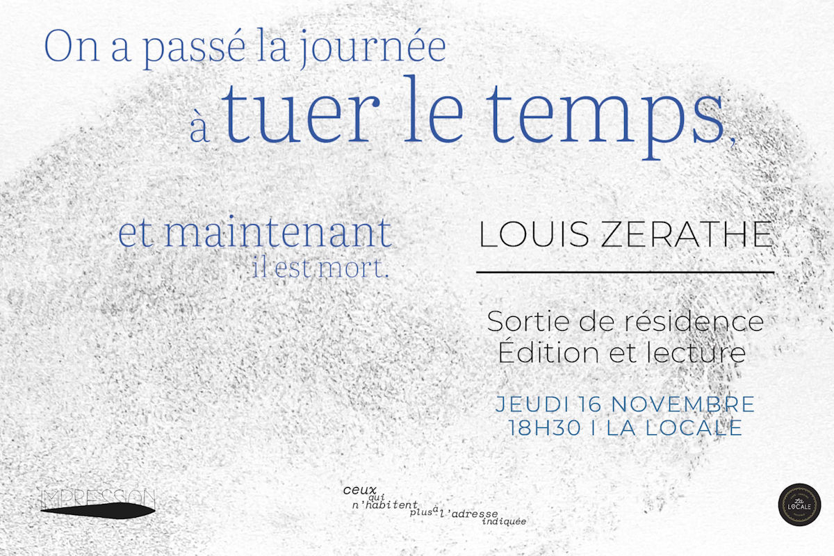 Image : sortie de résidence de Louis Zerathe