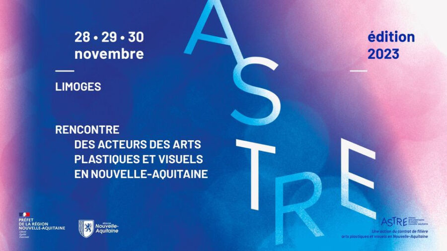 Affiche : Rencontre des acteur.ices des arts plastiques et visuels en Nouvelle-Aquitaine