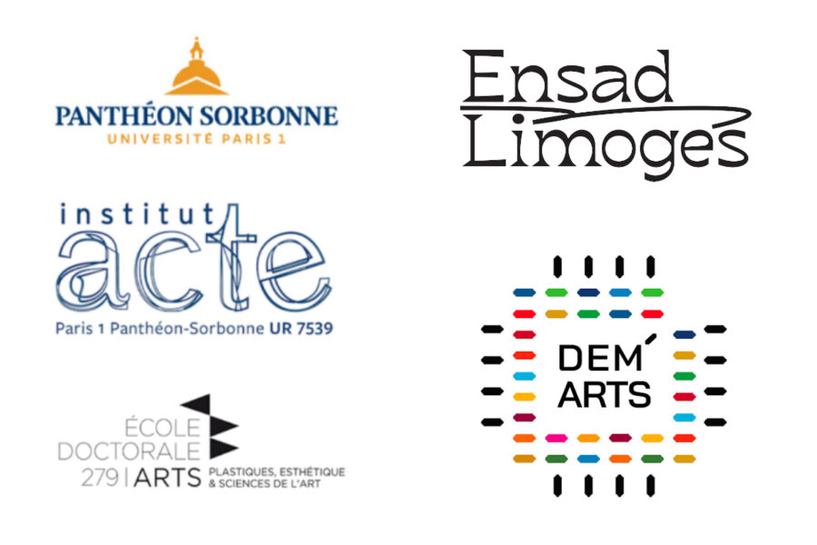 Logos des partenaires des journées d'étude "Nouvelles gestualités dissidentes"