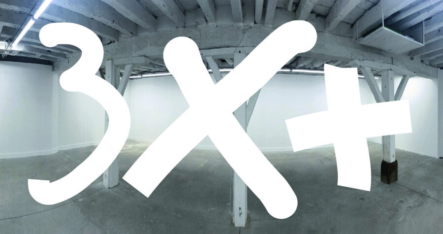 Visuel : exposition 3X+ à Lavitrine