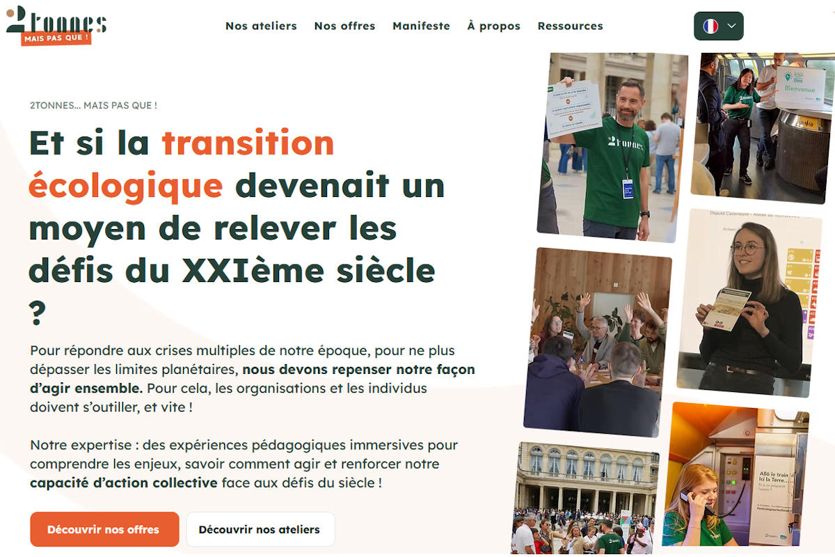 Image : Site web de l'Atelier 2 tonnes