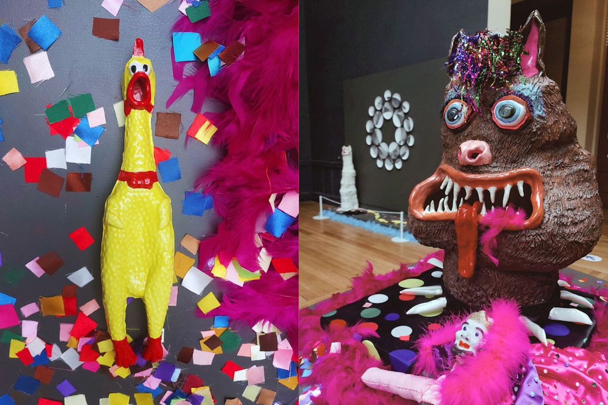 Photo : "Nouvelles tables de porcelainiers" au MNAD avec Laetitia Ducrettet ©MNAD