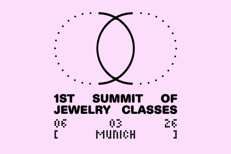 Visuel de la 1ère rencontre internationale des ateliers du bijou contemporain
