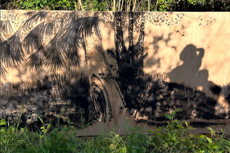 Photo : installation "Les étincelantes" Delphine Gigoux-Martin