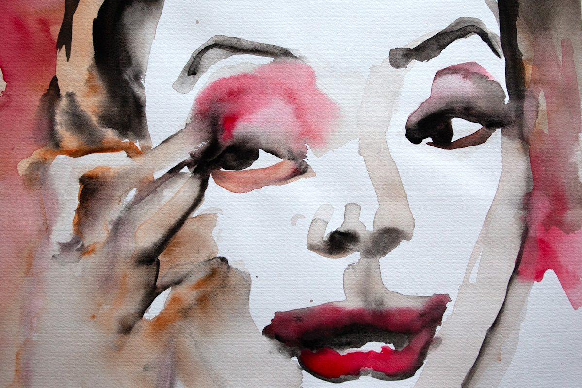 Photo : Naomi W 1, 2022, aquarelle sur papier, Shu Rui